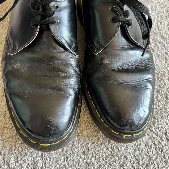 DOC DR MARTENS Vintage Mens Size 10 UK / 11 US England Black Oxford Shoes - Picture 2 of 6